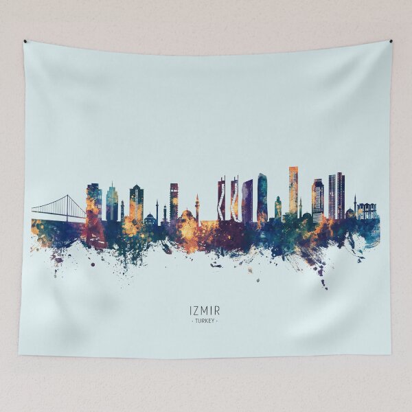 Aperçu de l'œuvre Izmir Turkey Skyline créée et vendue par ArtPrints.