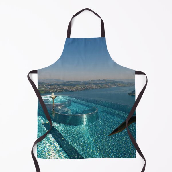 Item preview, Infinity Swimming pool and View over Mountain and Lake and City of Lucerne designed and sold by Mats Silvan.