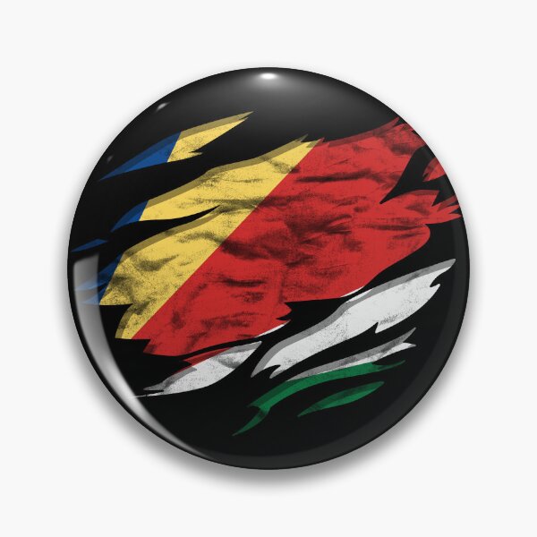 Item preview, Ripped Rip Open Seychelles Flag Palm designed and sold by rafaeltto.