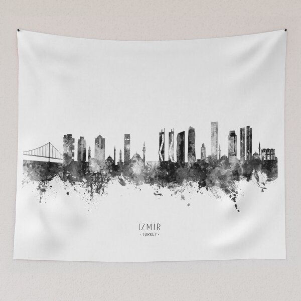 Aperçu de l'œuvre Izmir Turkey Skyline créée et vendue par ArtPrints.