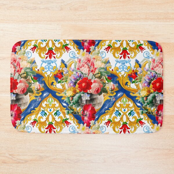 Item preview, Sicilian tiles,mediterranean,blue tiles ,lemons  designed and sold by MariaMarinova.