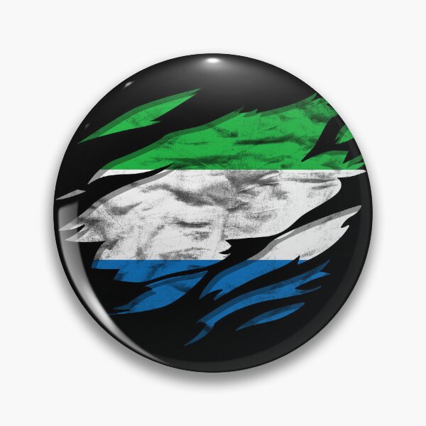 Item preview, Ripped Rip Open Sierra Leone Flag Palm designed and sold by rafaeltto.