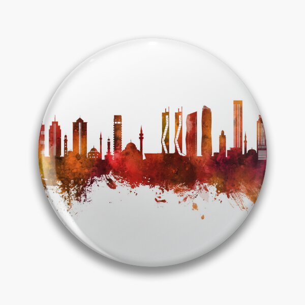 Aperçu de l'œuvre Izmir Turkey Skyline créée et vendue par ArtPrints.