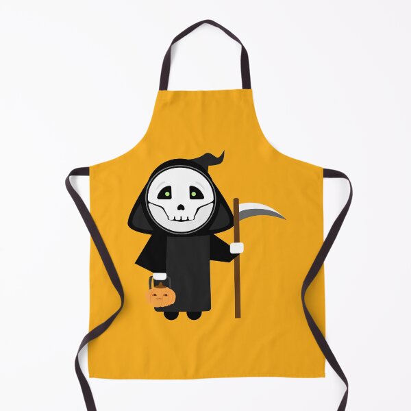 Item preview, Kawaii Death God Holding a Pumpkin Lantern designed and sold by Moyanana.