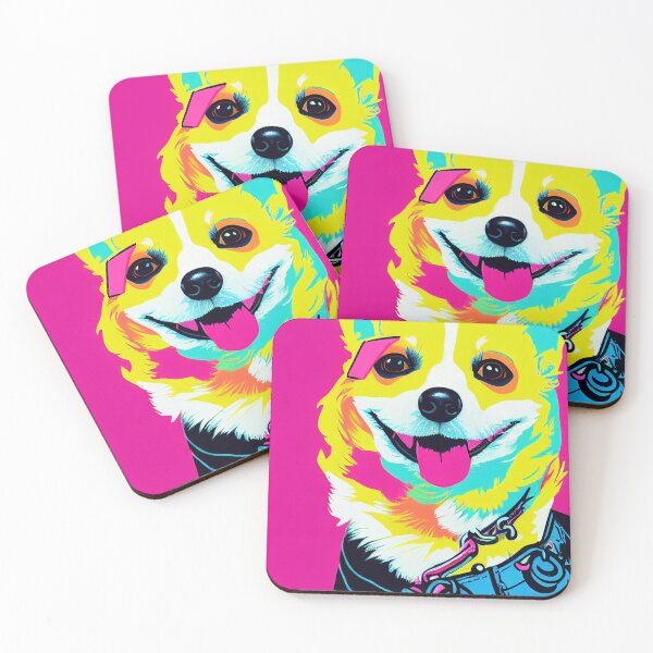 Item preview, Happy Pop Art Corgi designed and sold by Aliveforfun.