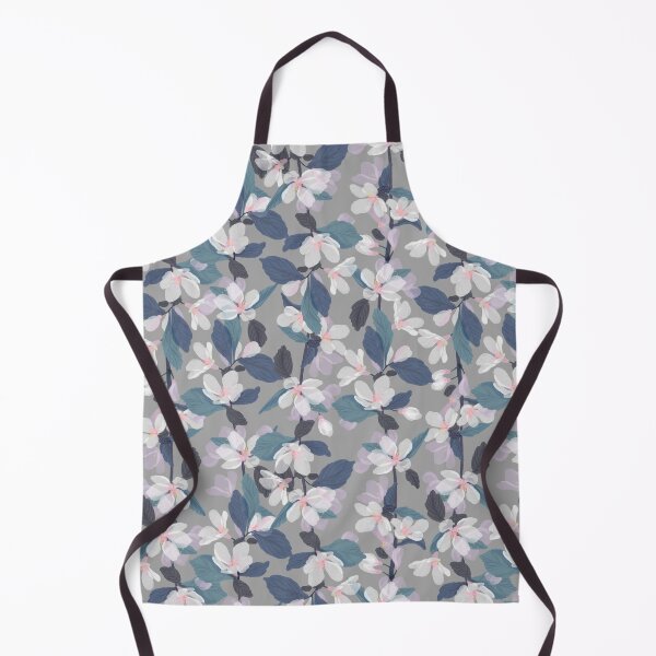 Item preview, Sakura Japanese Silk Pattern Pink Flowers Blue Leaves designed and sold by Jaydee001.