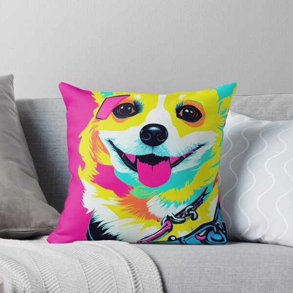 Item preview, Happy Pop Art Corgi designed and sold by Aliveforfun.