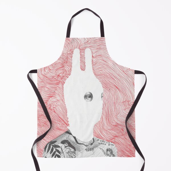 Item preview, balaklava, balaclava, ski mask, inked, tattoo, guy, bunny, grunge, modern, illustration, lines, trippy, graphic, red, white, black designed and sold by AlbinaSergeevaart.