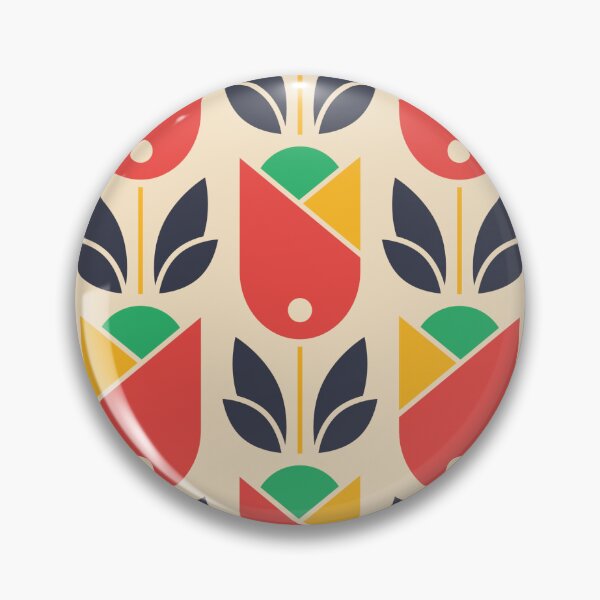 Item preview, 2017 - retro tulips designed and sold by RouCouCou.