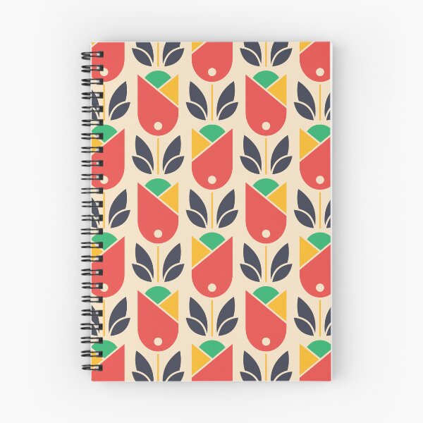 Item preview, 2017 - retro tulips designed and sold by RouCouCou.