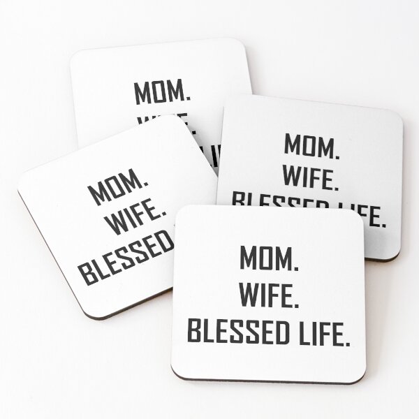 Item preview, Mom Wife Blessed Life designed and sold by TheBestStore.