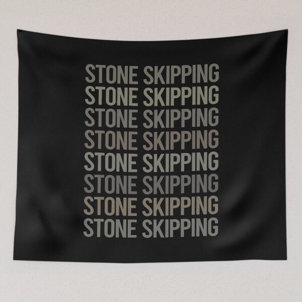 Item preview, Gray Text Art Stone Skipping Stones Rock Rocks Skimming designed and sold by TarynBrown3126.