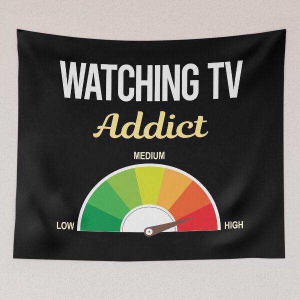 Item preview, Addict Watching TV designed and sold by PriscillaHerna.