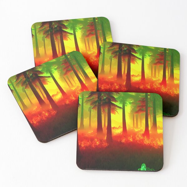 Item preview, Colourful Forest Fire, Ai Generated Art  designed and sold by ACC .