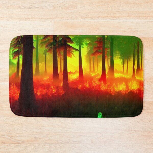 Item preview, Colourful Forest Fire, Ai Generated Art  designed and sold by ACC .