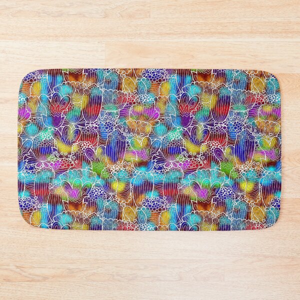 Item preview, Colorful retro Flowers designed and sold by bloomingvine.