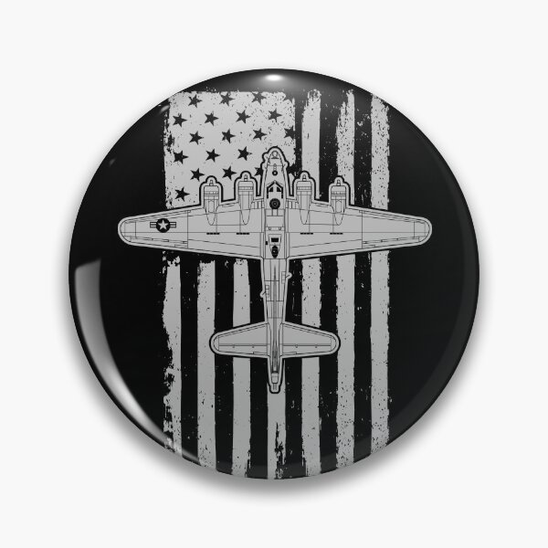 Item preview, B-17 Flying Fortress Airplane American Flag WW2 B17 Gear designed and sold by DynamicDesign.