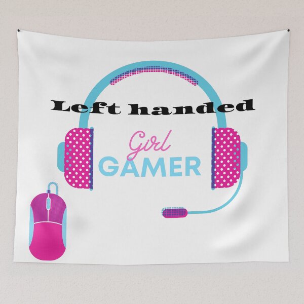 Item preview, Girl Gamer Left Handed designed and sold by coccoPrints.