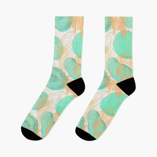 Item preview, Gold and Aqua Ink Abstract designed and sold by Minxylynx4.