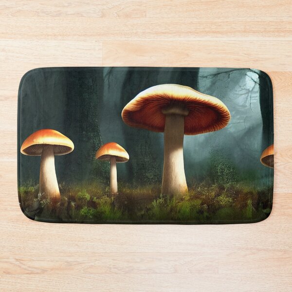 Item preview, Mushroom Forest Brocade, Ai Generated Art  designed and sold by ACC .