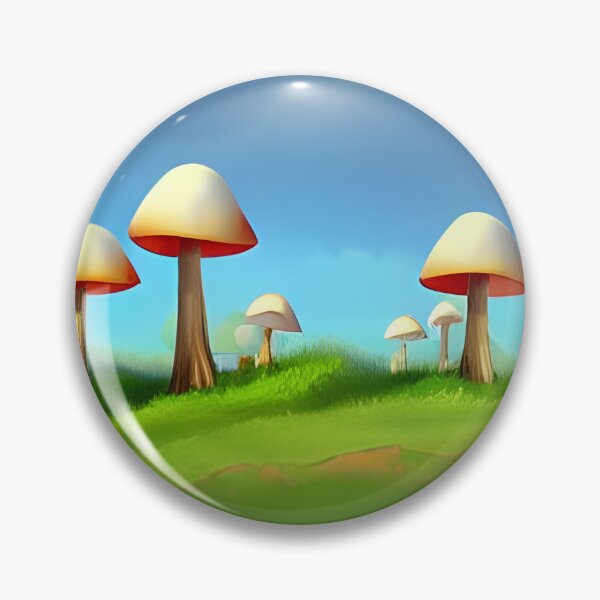 Artikelvorschau, Mushroom Forest Cel-shaded, Ai-generierte Kunst entworfen und verkauft von ACC .