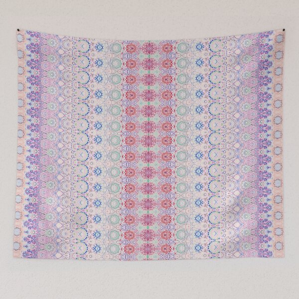 Item preview, Tapestry Style Embroidery Coloured Pencilwork Textured Art Abstract designed and sold by ArticLotusShop.
