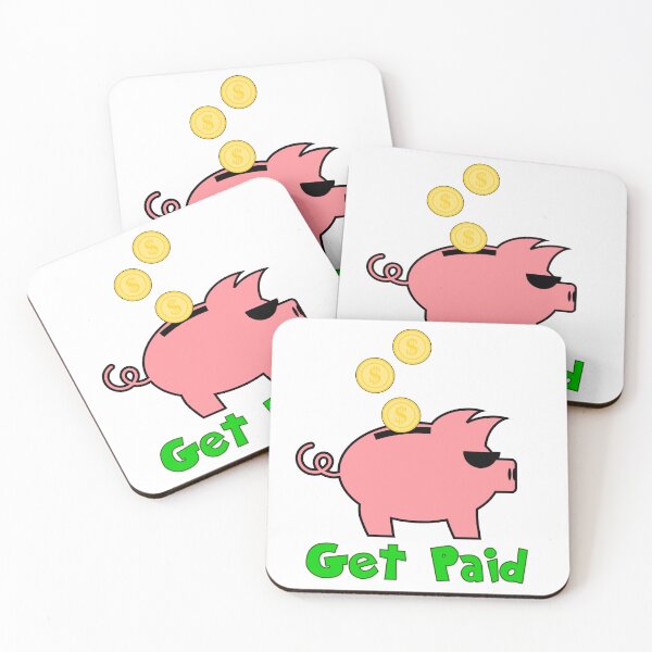 Item preview, Get Paid Piggy Bank designed and sold by ArashiiGames.