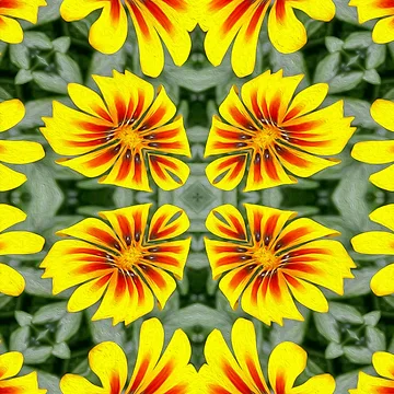 Artwork thumbnail, Vivid Flower Pattern by Patternflower