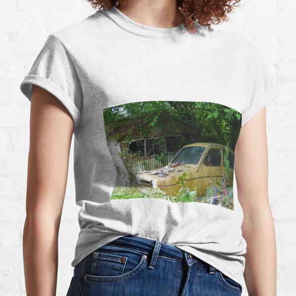Item preview, A Tumble-Down Garage And A Robin Reliant designed and sold by lezvee.