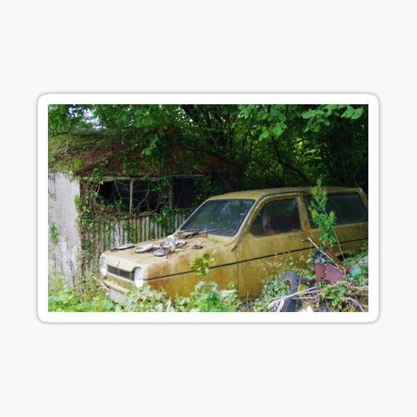 Item preview, A Tumble-Down Garage And A Robin Reliant designed and sold by lezvee.