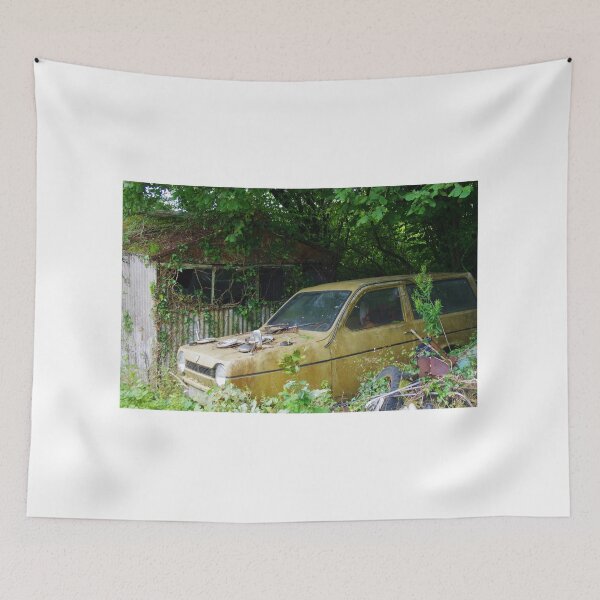 Item preview, A Tumble-Down Garage And A Robin Reliant designed and sold by lezvee.