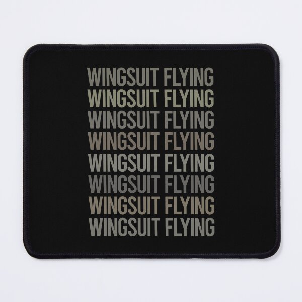 Item preview, Gray Text Art Wingsuit Flying Wingsuiting designed and sold by TarynBrown3126.