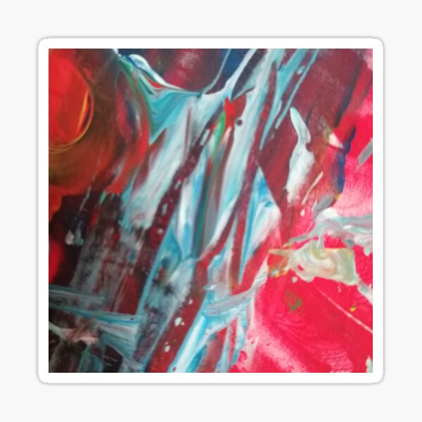 Bright bold colour splash Sticker