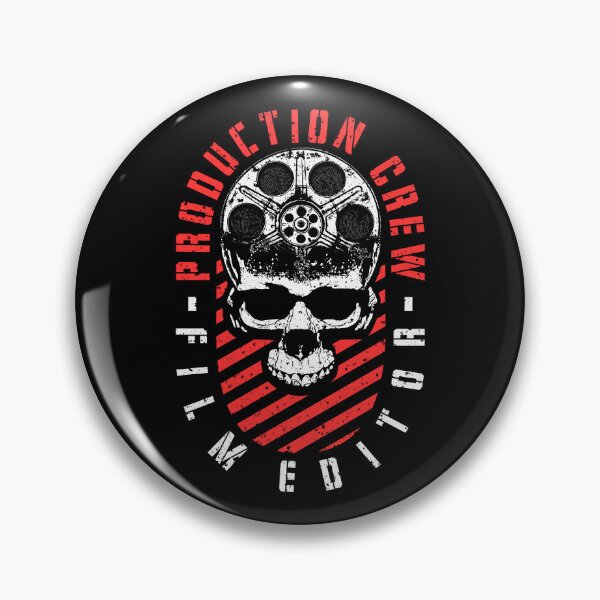 Item preview, Production Crew Film Editor Movie Filmaking Halloween Skull designed and sold by GrandeDuc.