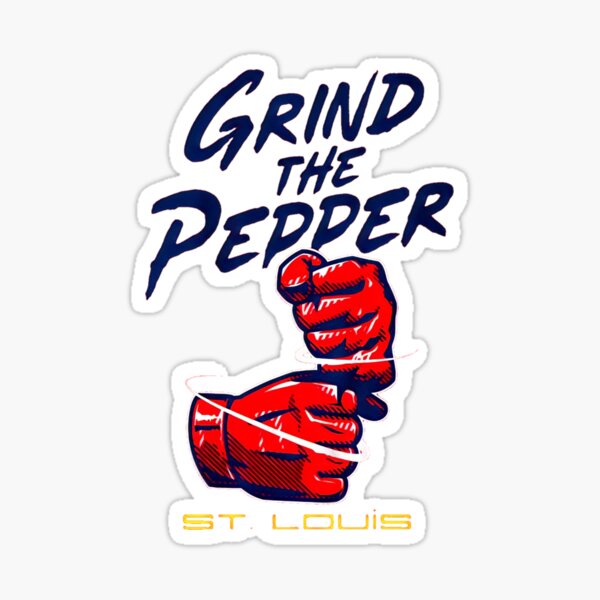 Grind the pepper St Louis  Sticker for Sale by Jeff Brandon