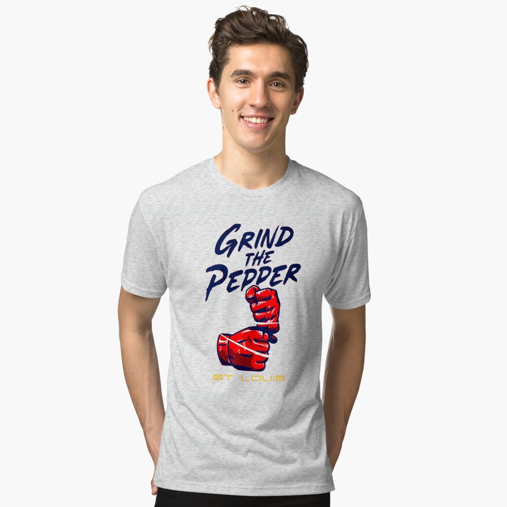 Grind The Pepper St. Louis, Adult T-Shirt / Small - MLB - Sports Fan Gear | breakingt
