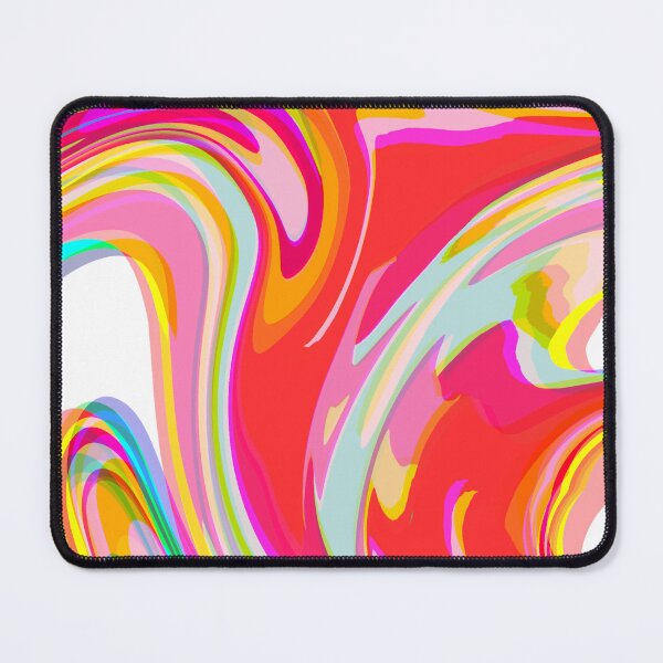 Item preview, Modern Liquid Swirl Abstract Pattern Square Vibrant Sunset Multicolor Design designed and sold by theprintedclub.