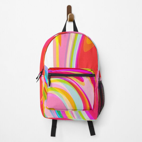 Item preview, Modern Liquid Swirl Abstract Pattern Square Vibrant Sunset Multicolor Design designed and sold by theprintedclub.