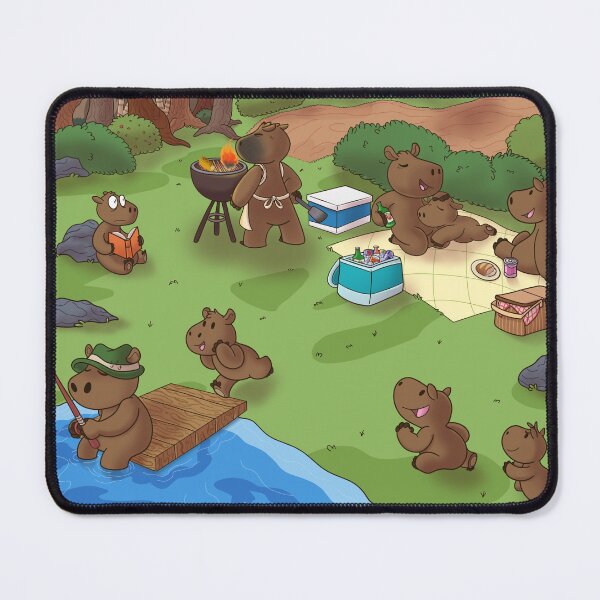 Item preview, Capybara Family Picnic designed and sold by slothpower.
