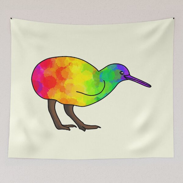 Item preview, The Rainbow Kiwi designed and sold by Art by Veya.