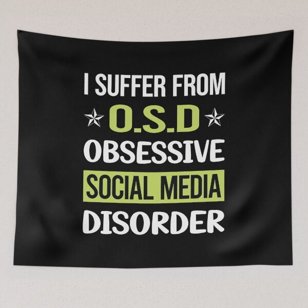 Item preview, Obsessive Love Social Media designed and sold by GobblesBeverley.