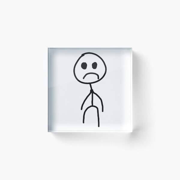 Item preview, Stickman sad design designed and sold by StickyMann.