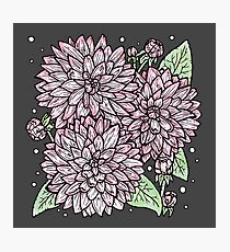Garden Fresh Floral Illustration Photographic Print