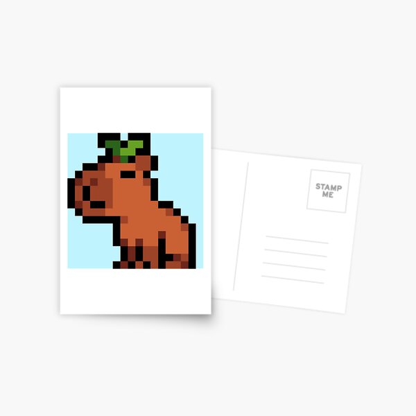 Smol Pixel Capybara Sticker for Sale by TofuPixel