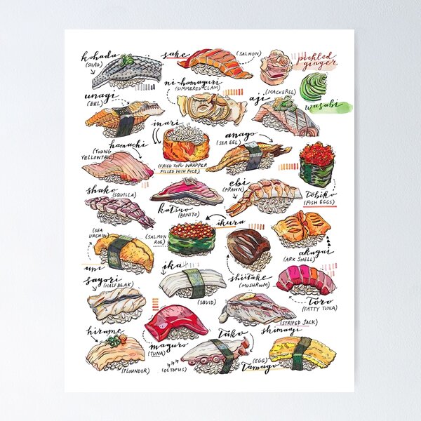Item preview, Kind of Sushi Cover designed and sold by denamullins.