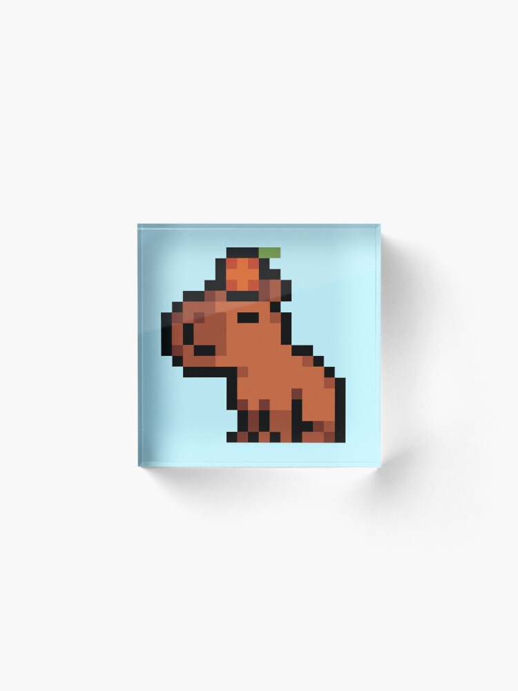 Smol Pixel Capybara Sticker for Sale by TofuPixel