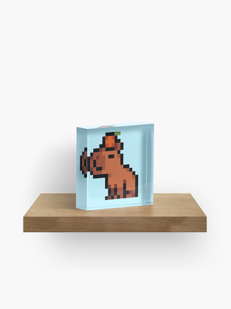 Smol Pixel Capybara Sticker for Sale by TofuPixel