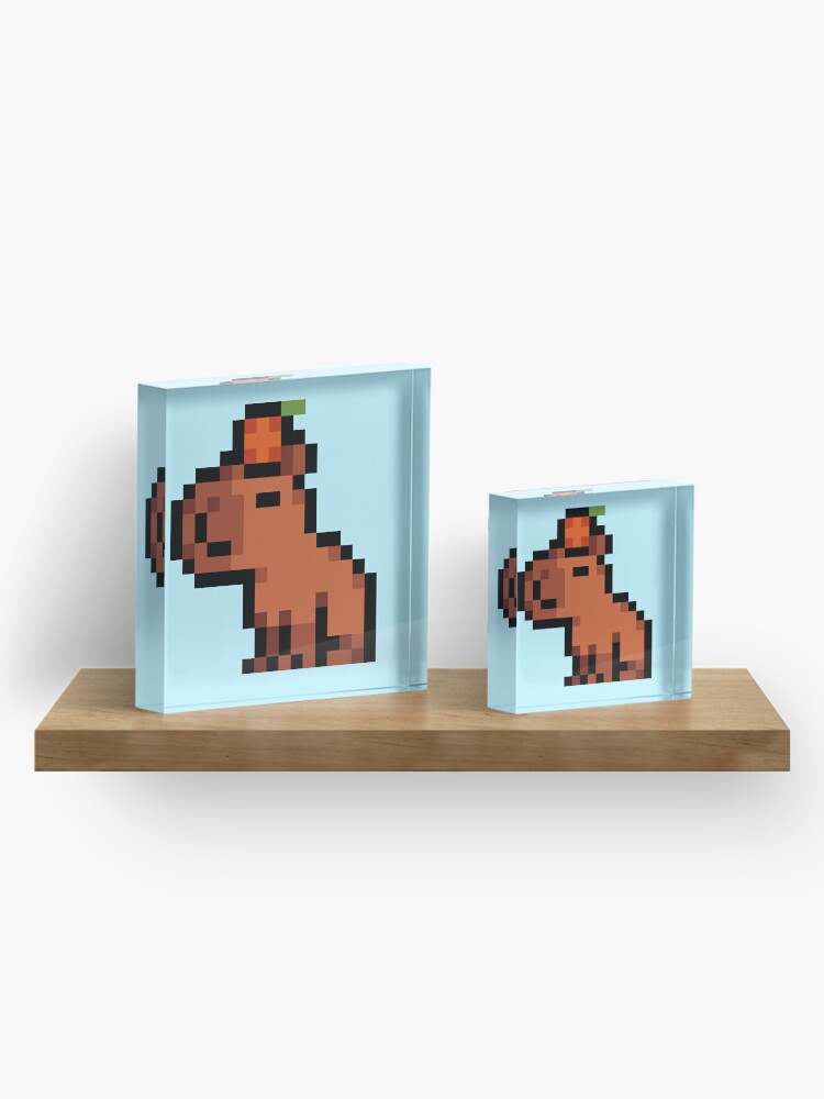 Smol Pixel Capybara Sticker for Sale by TofuPixel