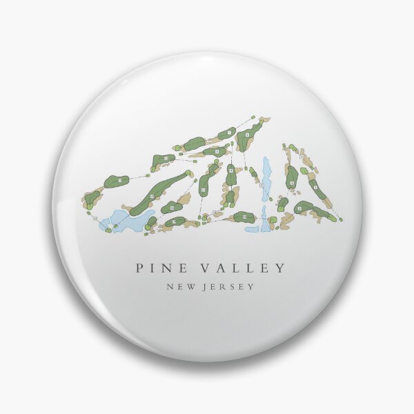 Item preview, Pine Valley Golf Course Graphic Map designed and sold by Reign-Man.