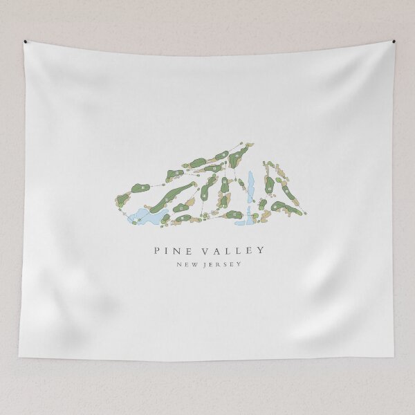 Item preview, Pine Valley Golf Course Graphic Map designed and sold by Reign-Man.